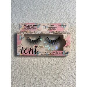 ioni Wispy‎ Crisscross Dramatic 3D Faux Mink Lashes Soft Black Band